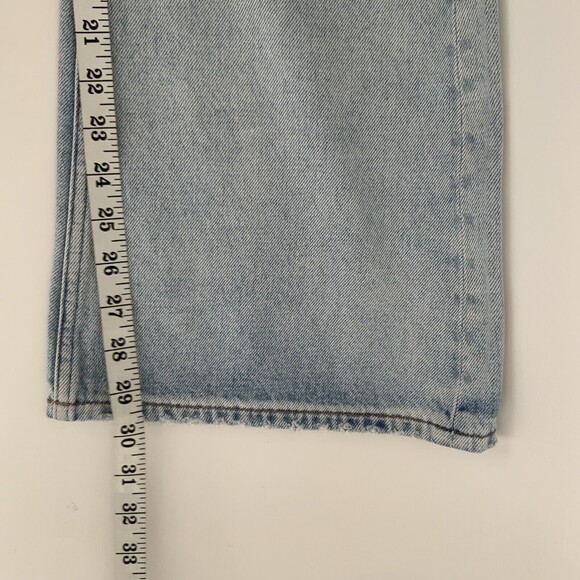 American Eagle AE77 Organic Cotton The Crop Flare Jeans Blue 33 - Picture 8 of 12